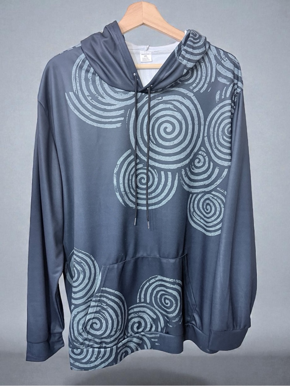 Celtic Rune Geometric Swirl Design Hooded Jacket 1X - Picture 2 of 7